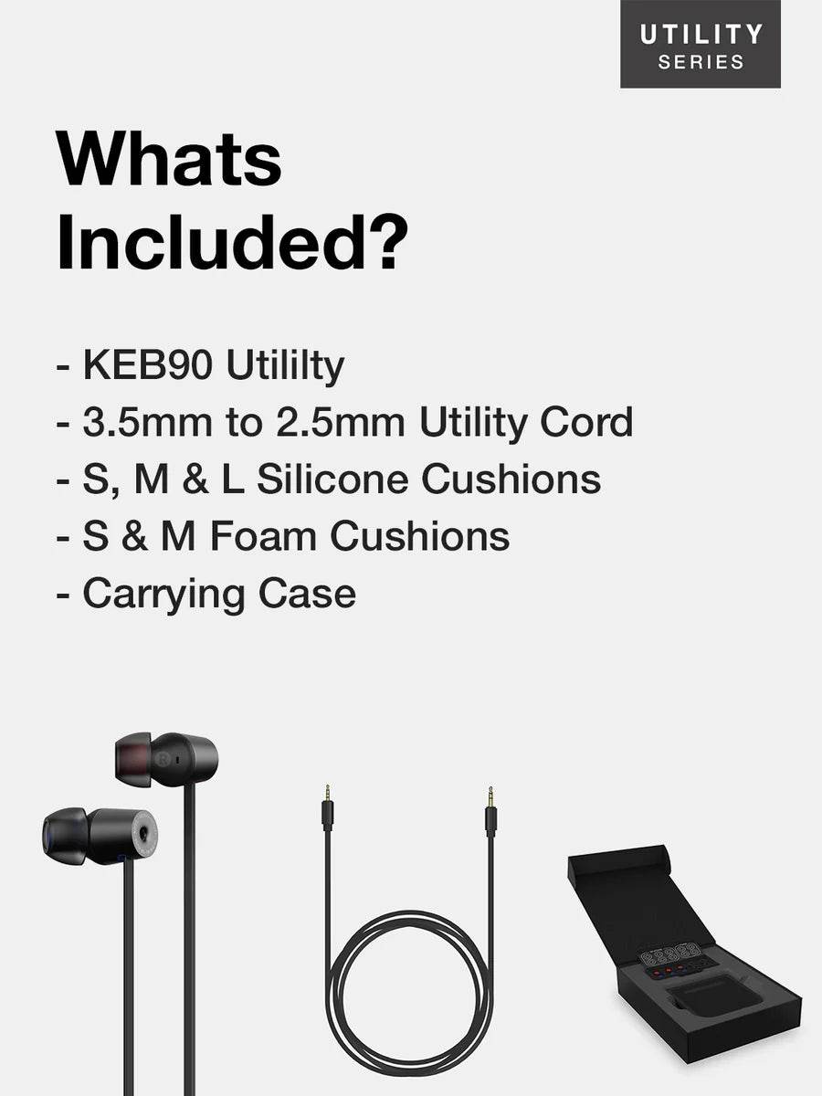 KOSS KEB90 Utility In Ear Headphones