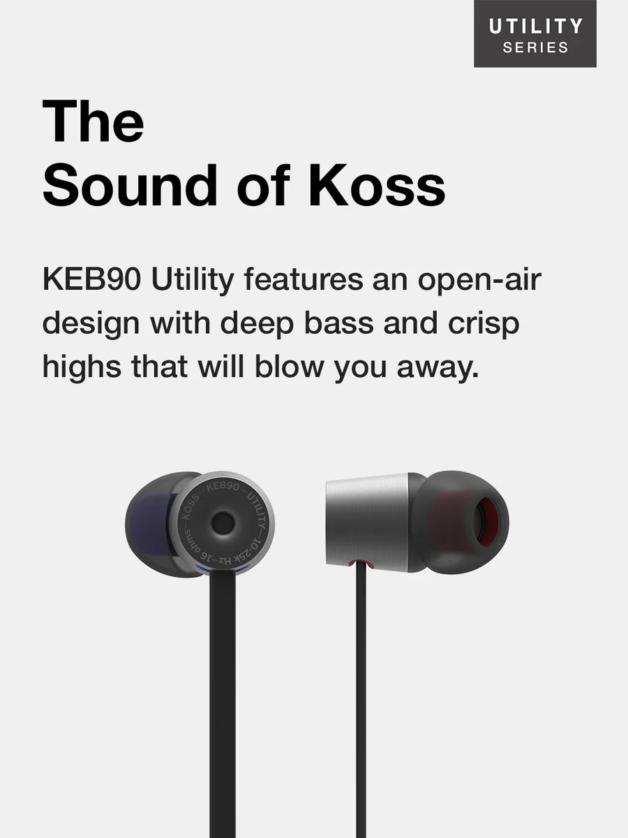 KOSS KEB90 Utility In Ear Headphones