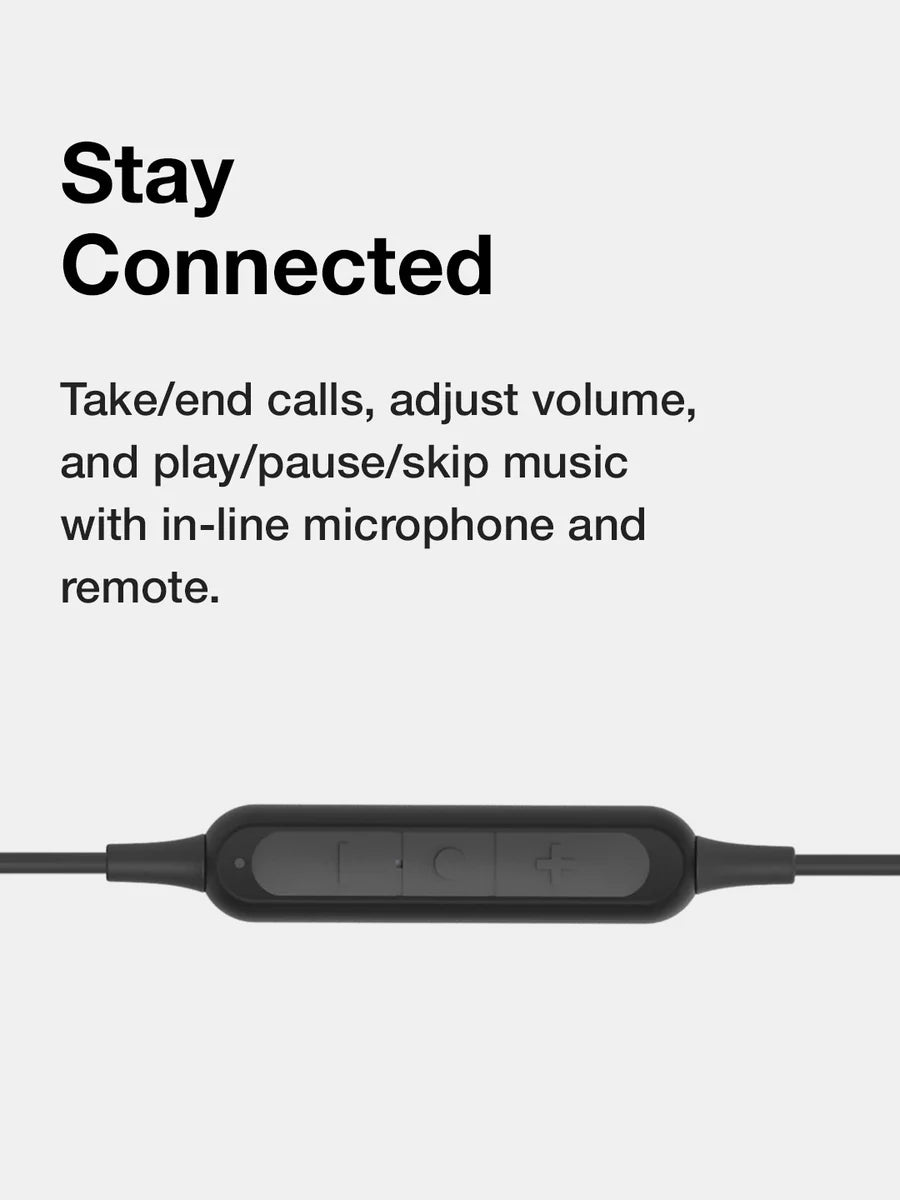 KOSS BT115i Grey Wireless Headphones with inline mic and remote