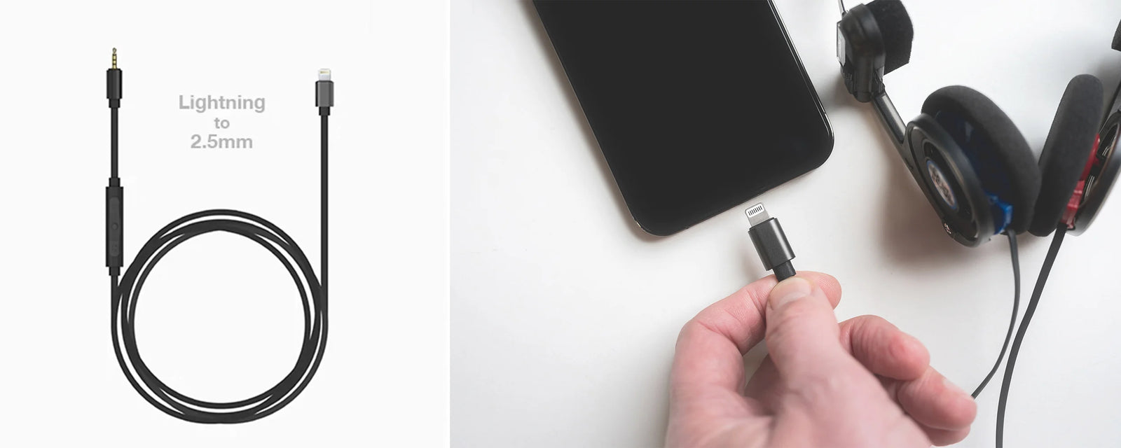 KOSS Utility Cord - 2.5mm to Lightning